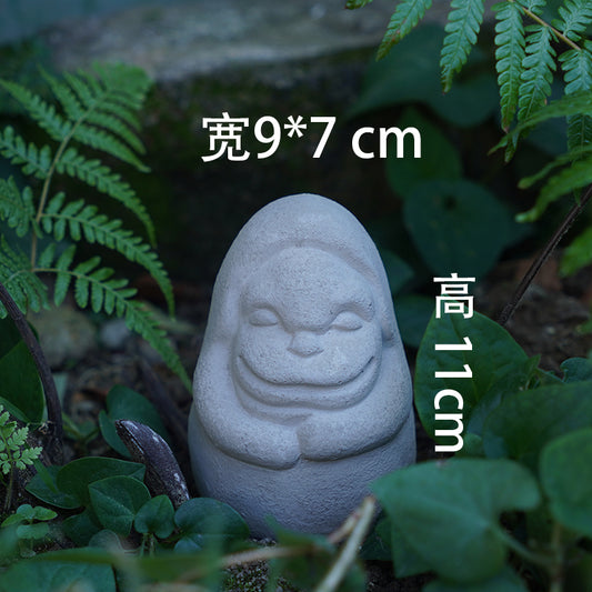 Handcrafted Double-sided Statue Cement Sculpture