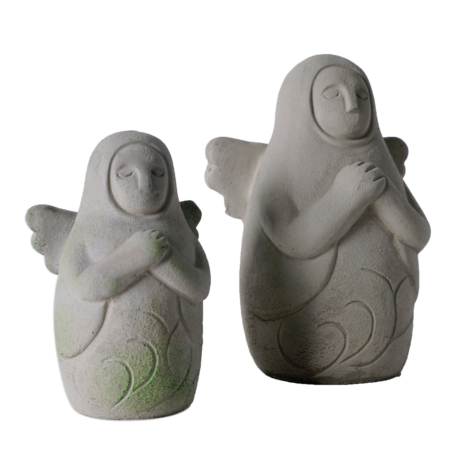 Legend of Zelda: Hylia Goddess Statue – Hand-Painted Cement Warrior Sculpture for Desk & Aquarium